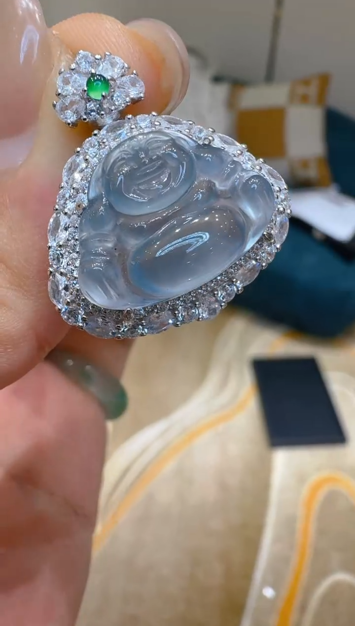 吊坠(不含链)银S925镶嵌翡翠多样性团购发一件