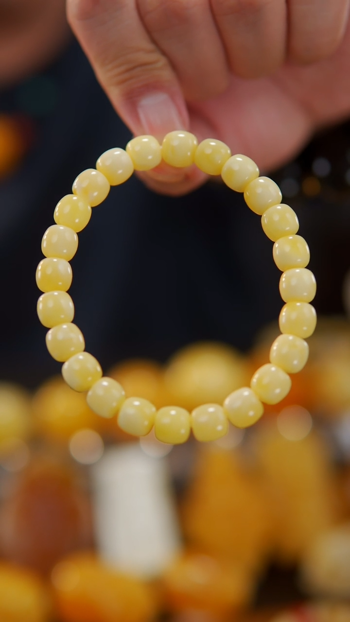 【闪购商品】蜜蜡手链未镶嵌精工老型手串11