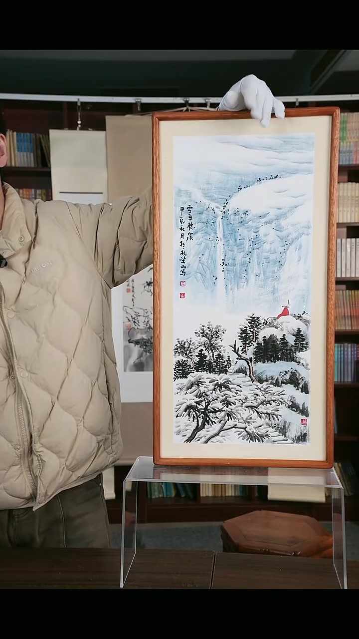 【闪购商品】国画柴老师 冰雪山水 66*33 hk