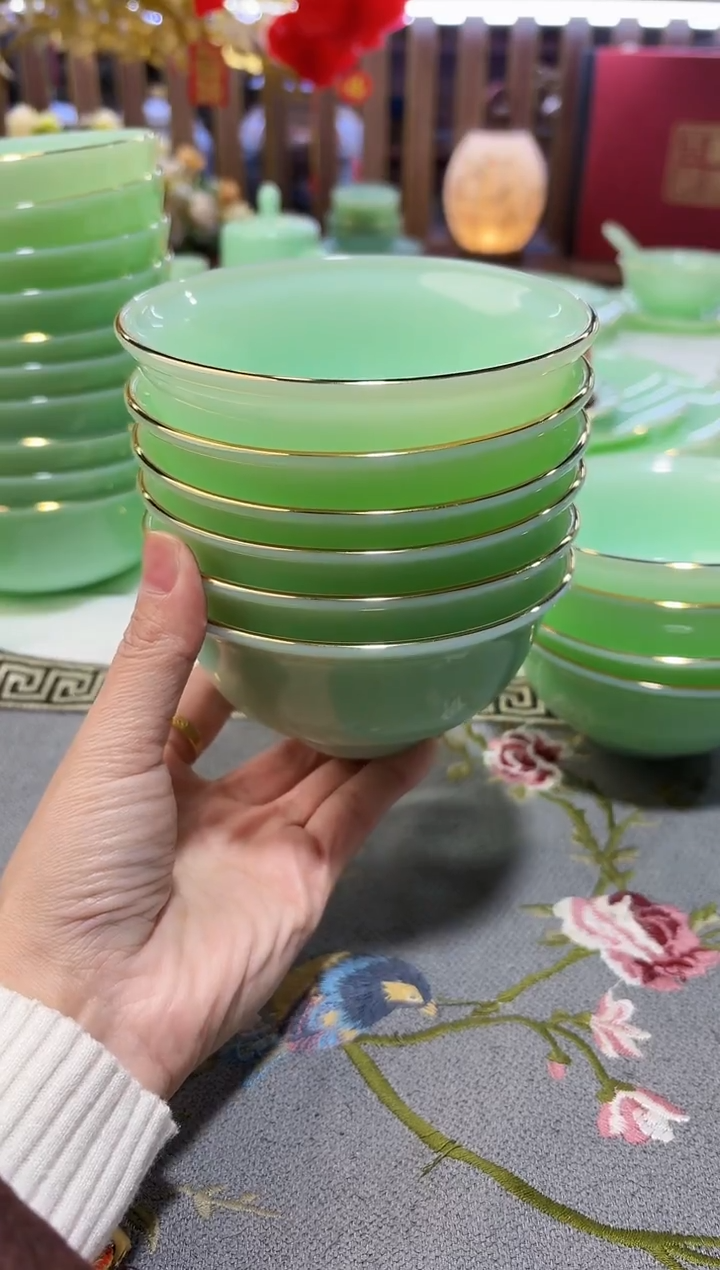 玉瓷4.5英寸饭碗6个景德镇陶瓷