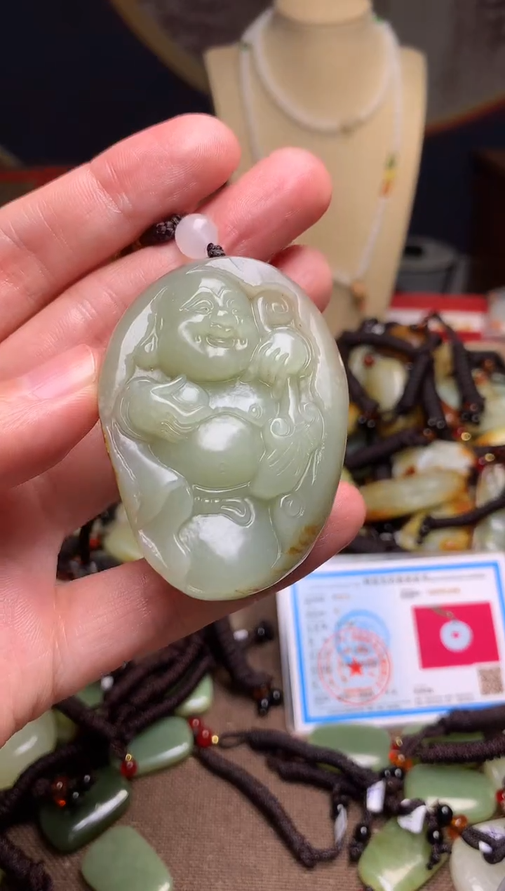 颈饰未镶嵌和田玉新疆料青海料清水和田玉吊坠