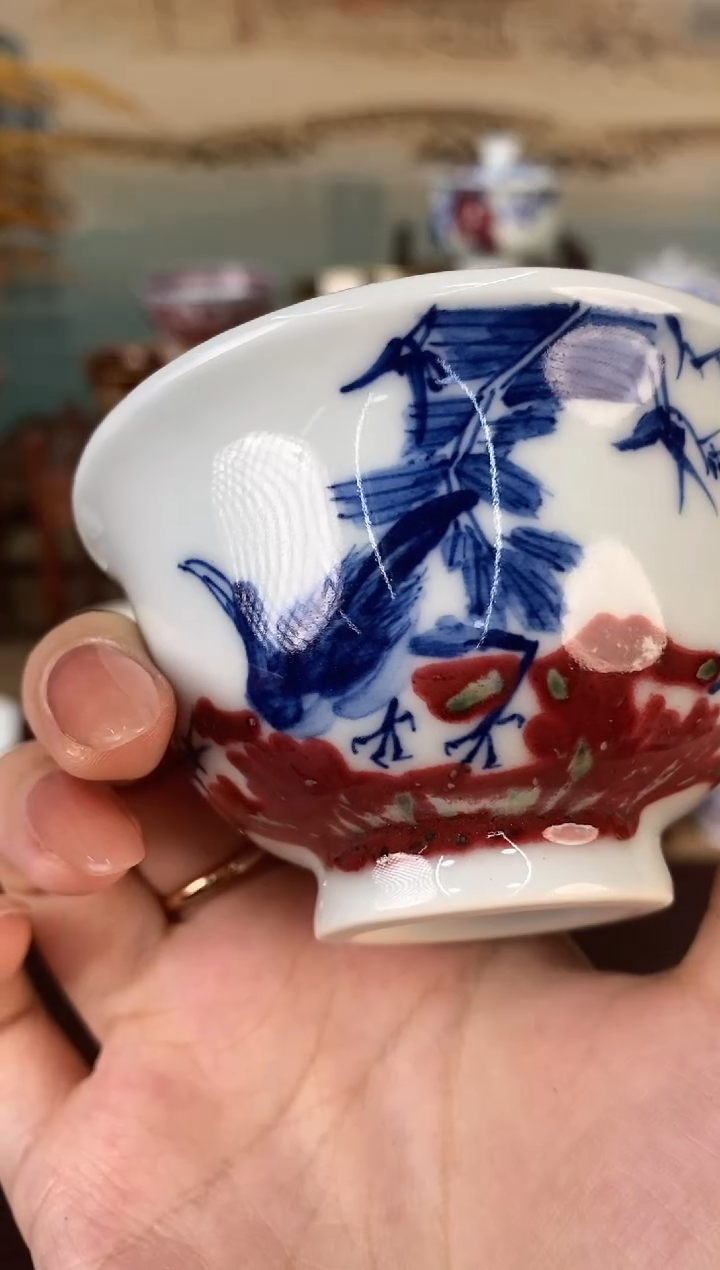 高温釉下景德镇手工手绘茶器4