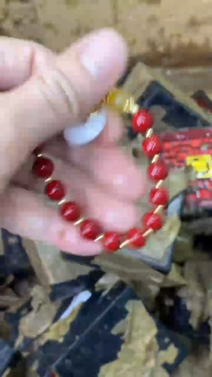 手串海棠瓷器（无礼盒）@@@AK040