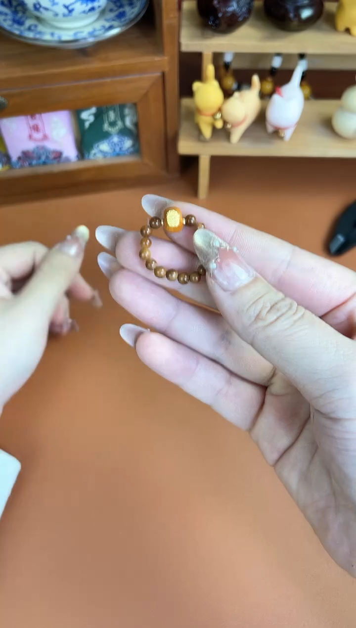 非洲檀香无事牌菩提木质串珠手串/多发性其一/不带盒子