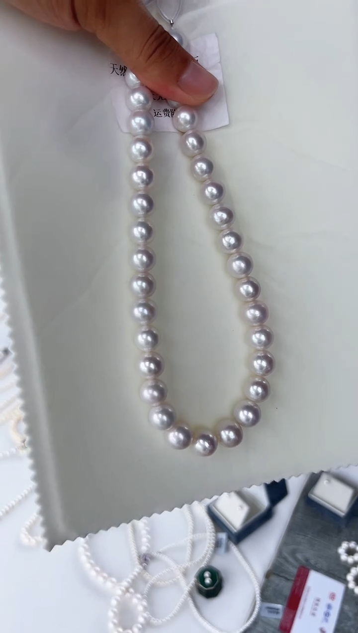 淡水珍珠银S925镶嵌颈饰凤凰 11-13mm