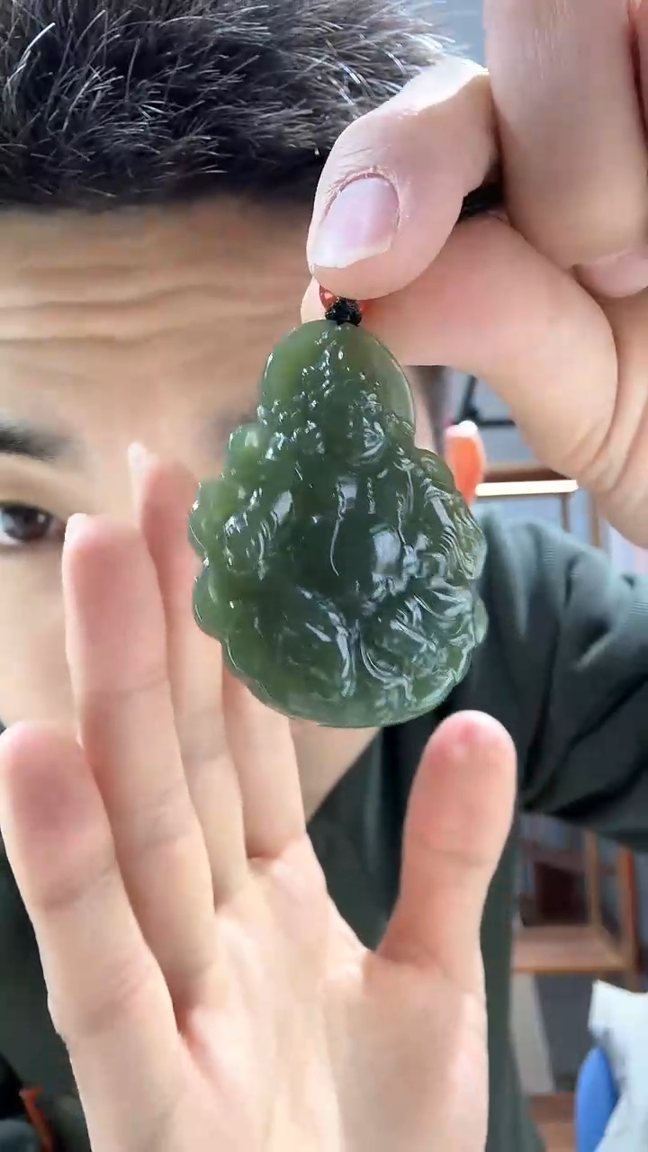 【闪购商品】和田玉颈饰未镶嵌黄财神吊坠 多样性发