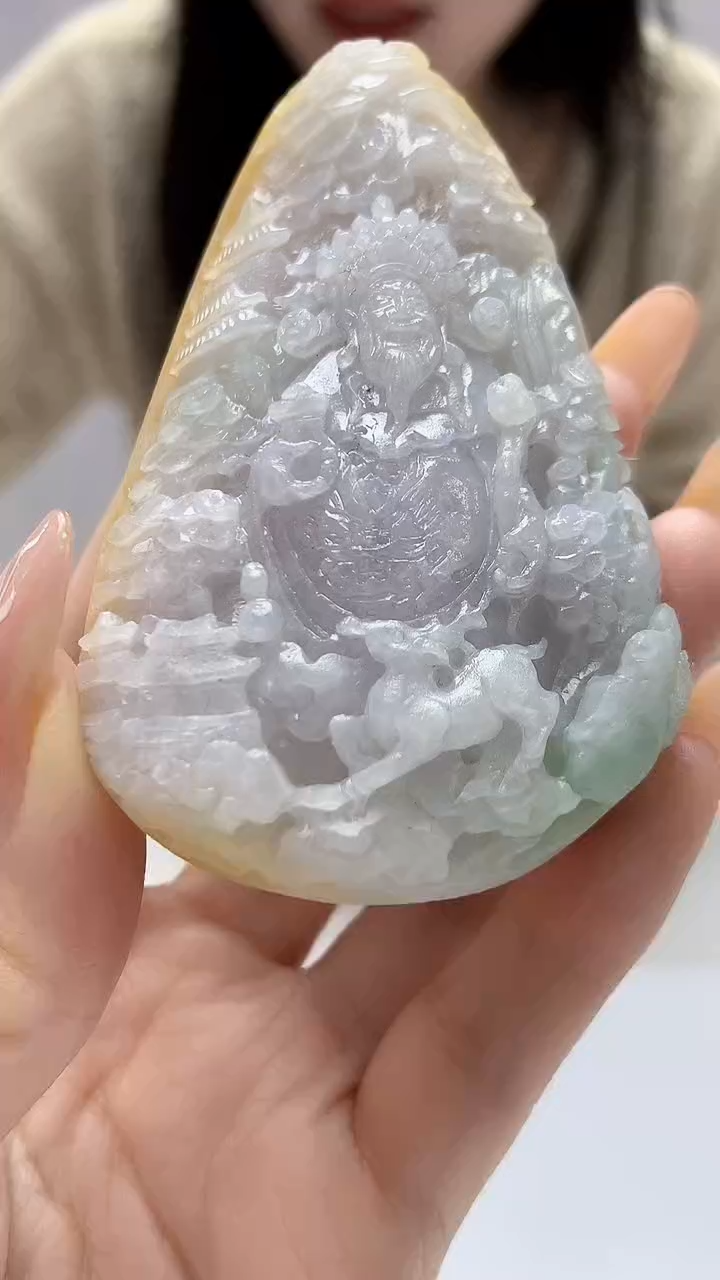 【闪购商品】定制翡翠未镶嵌0405DD-毛货挂件116