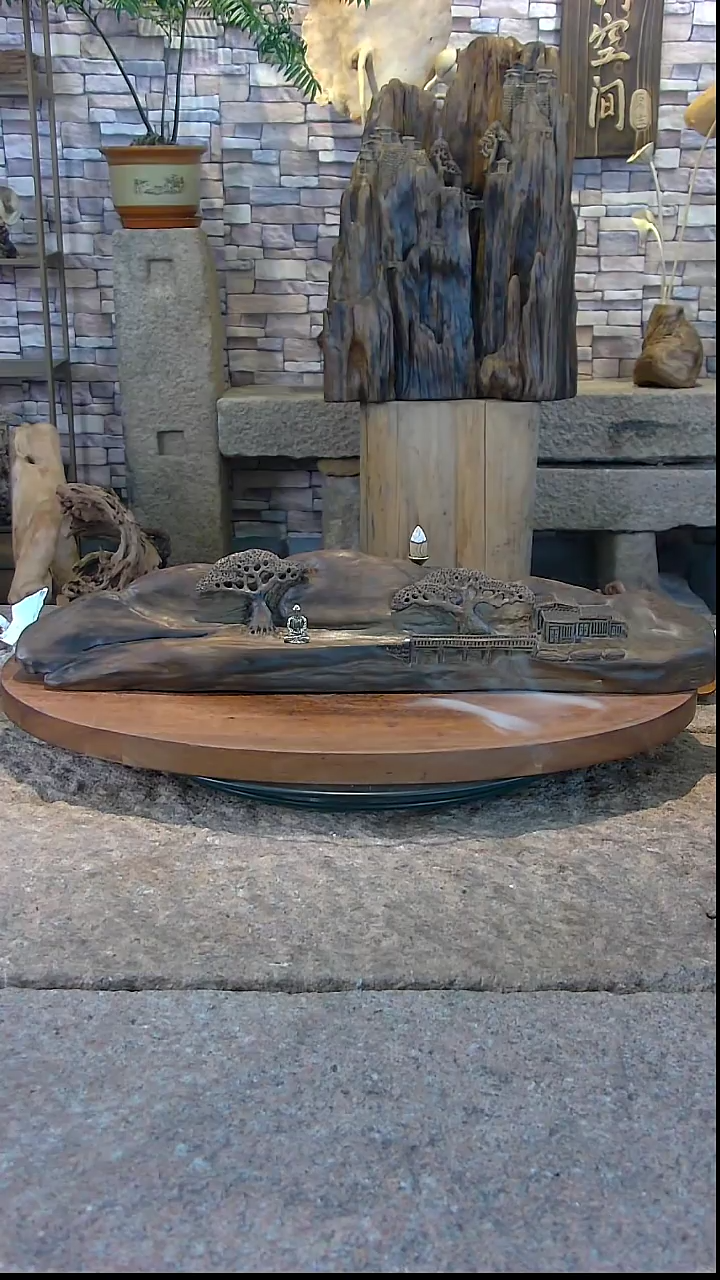 【闪购商品】木木雕金丝楠木倒流香摆件