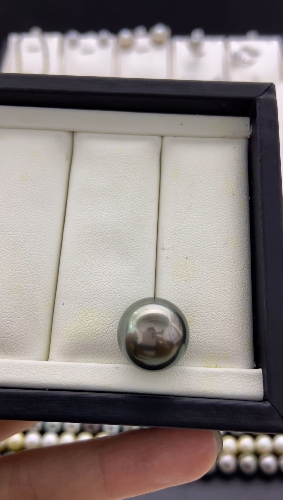 【闪购商品】海水珍珠裸珠未镶嵌15.2mm大溪地裸珠