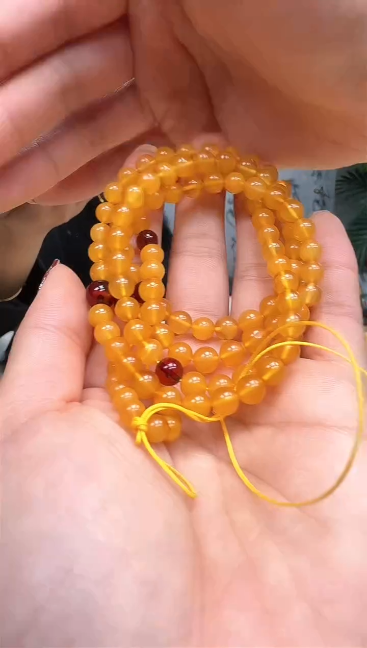 【闪购商品】琥珀裸石未镶嵌项链