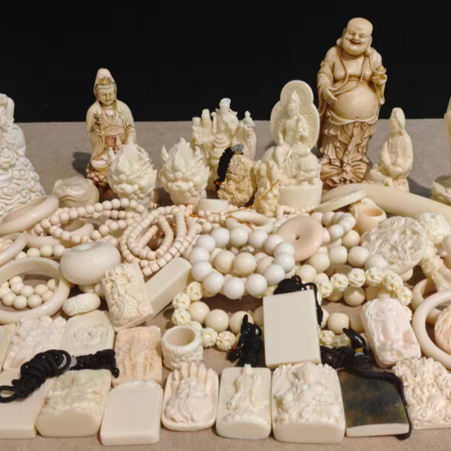 天然猛犸牙老型冰料牙芯直播间专拍改价链接猛犸牙手串猛犸