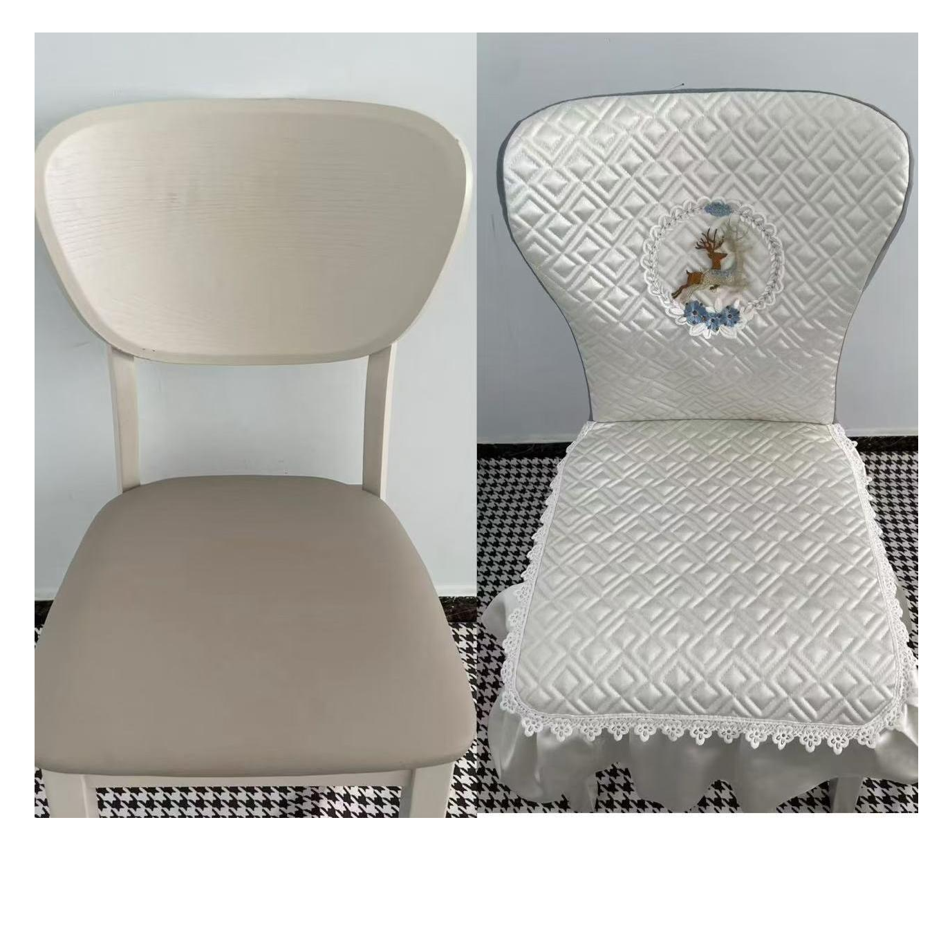 弧形扶手椅子套全包防滑加厚餐椅坐垫家用通用椅套