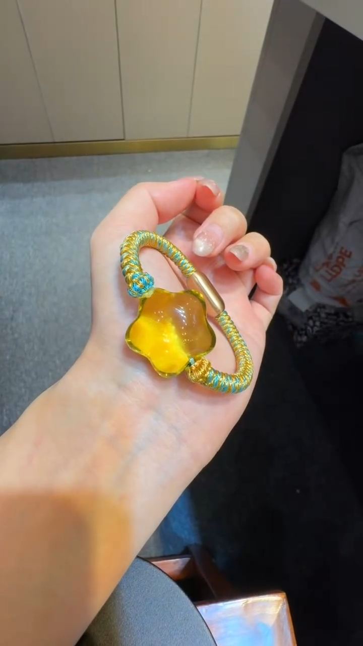 【闪购商品】琥珀珠宝奇石未镶嵌星河 手围14
