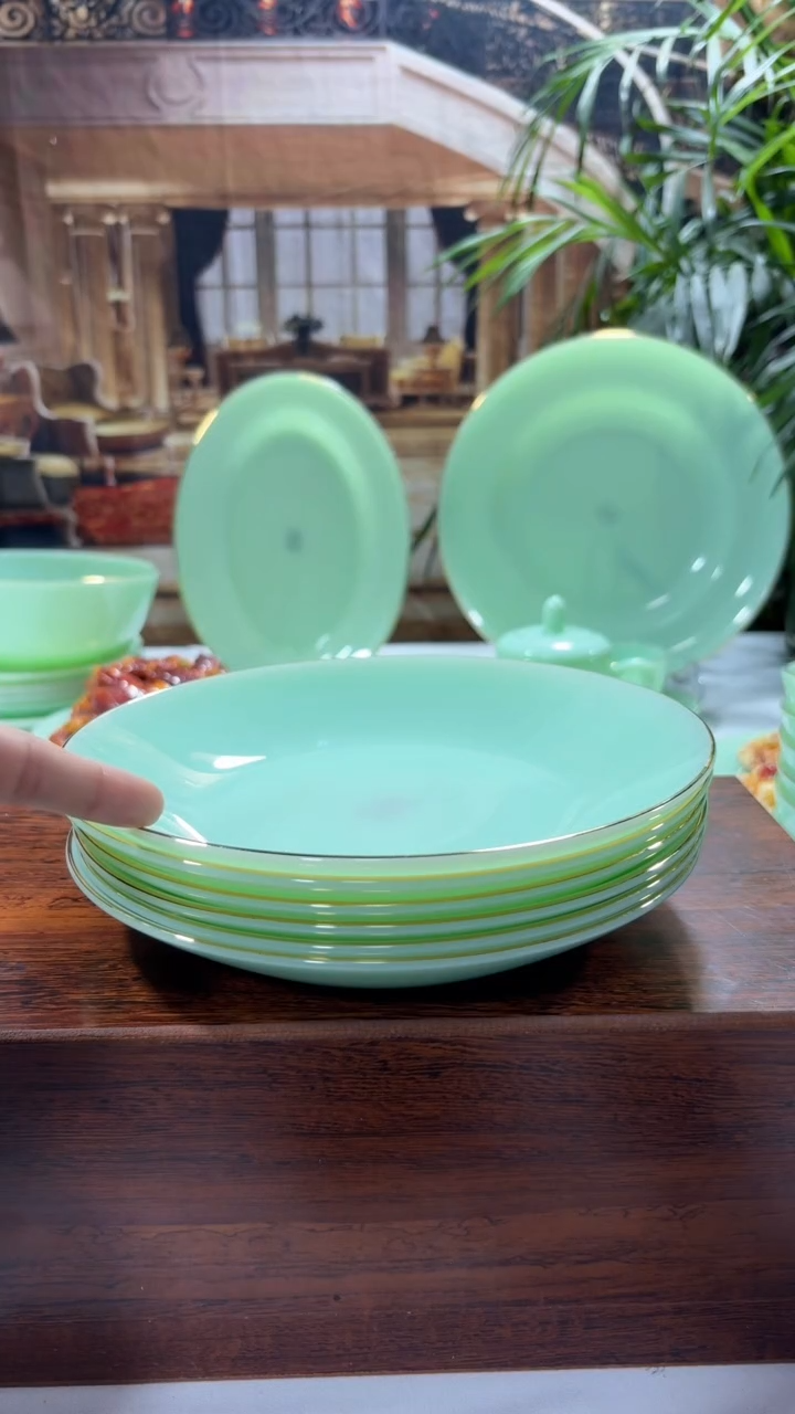 【闪购商品】...8英寸深盘6个  玉瓷【贝美】 