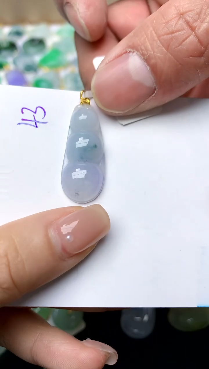 【闪购商品】翡翠颈饰18K金镶嵌天然A货翡翠