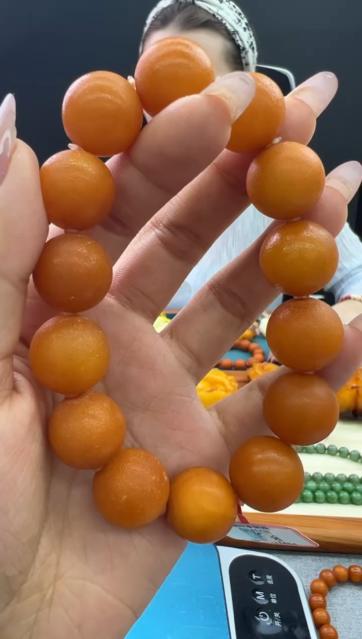 【闪购商品】琥珀手链未镶嵌396秒拍号