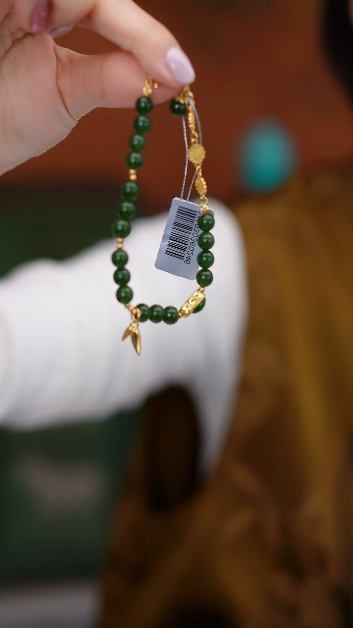 未镶嵌手串和田玉MZYJ195碧玉手串