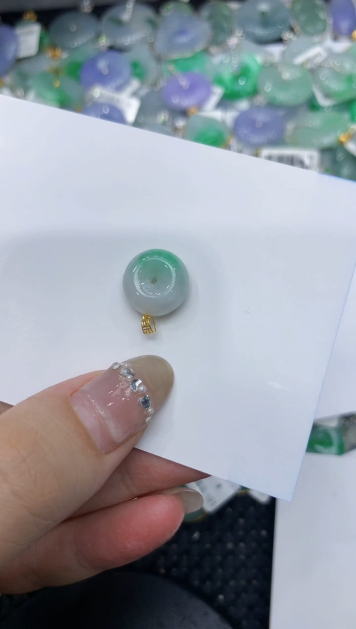 【闪购商品】翡翠颈饰18K金镶嵌222222222