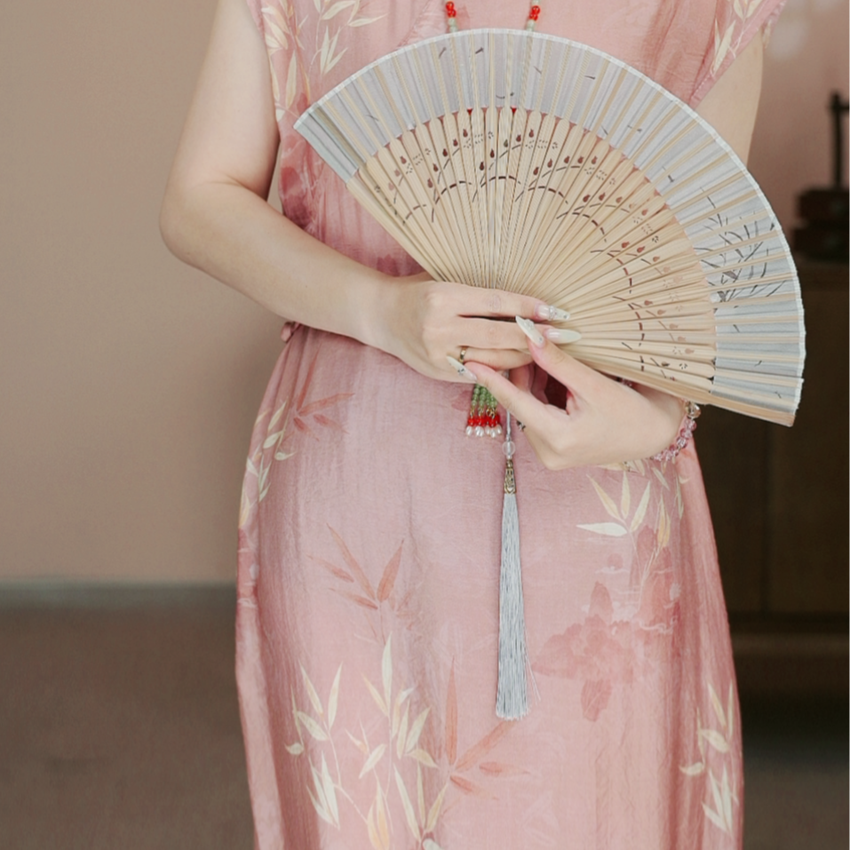 凡度--【桃之夭夭粉】新中式国潮旗袍连衣裙时尚季夏季显瘦 -小艾