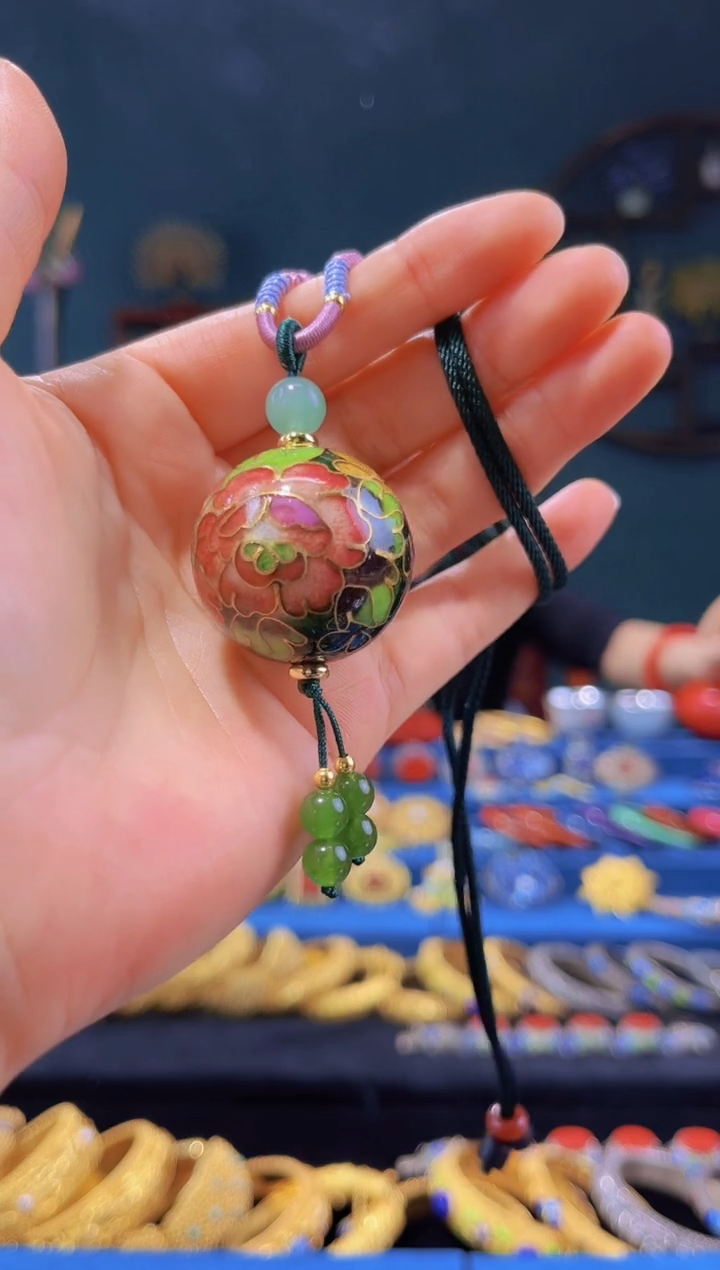 【闪购商品】非遗绝技 景泰蓝3.0项链 绿