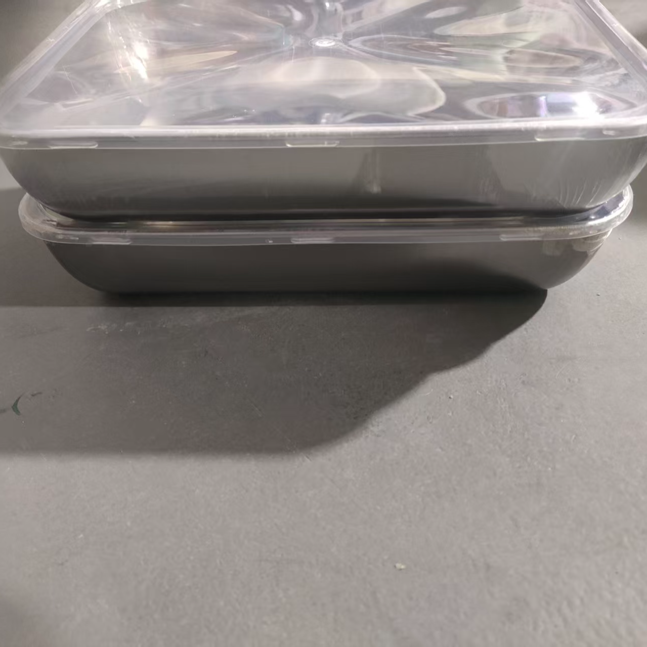 （到手3套）20*25cm不锈钢盘带盖有磁