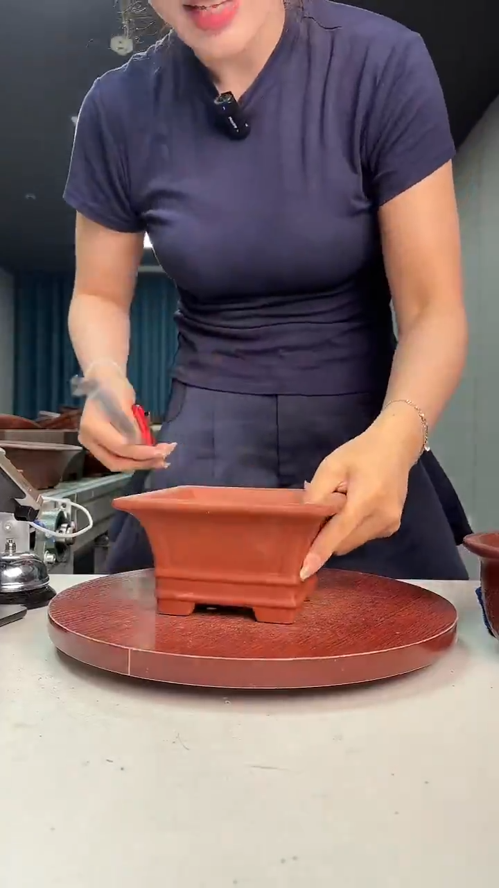 紫砂花盆浅草紫砂花盆