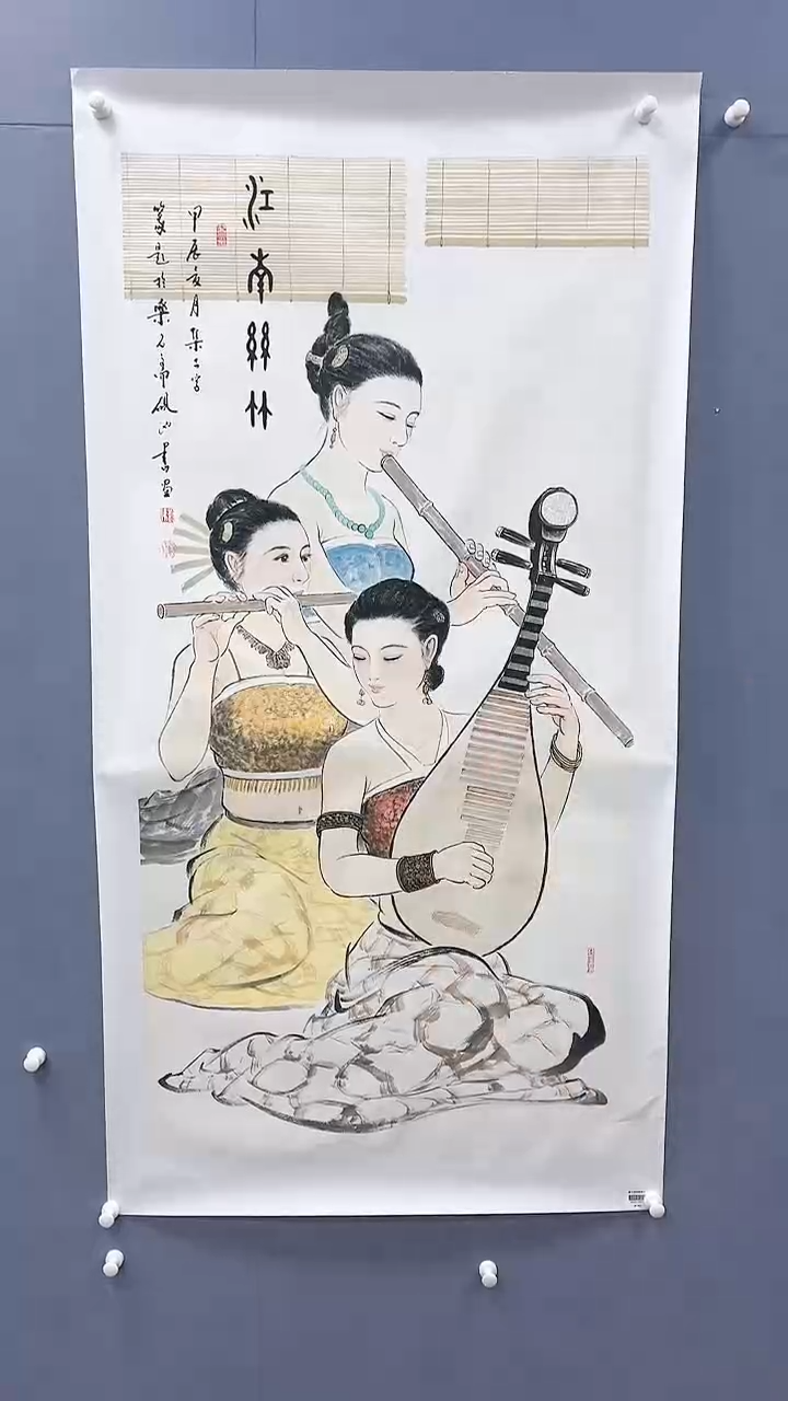 【闪购商品】绘画刘伟绘画8平尺金袍人物
