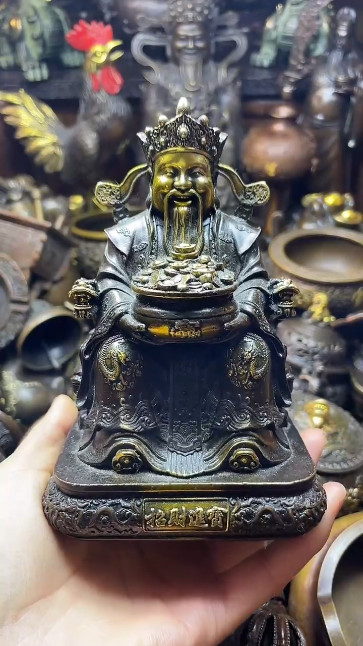 闪购链接，点击下单，有运费险，铜摆件