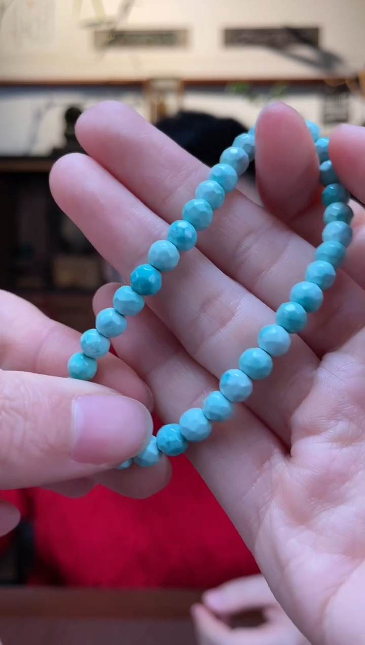 【闪购商品】绿松石手串未镶嵌绿松石刻面手串XSQ