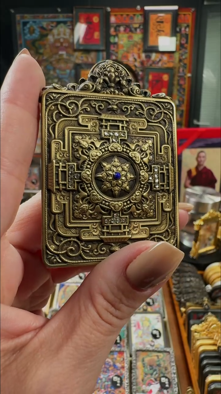 吊坠❤****?壹善缘城手绘唐卡药师差价