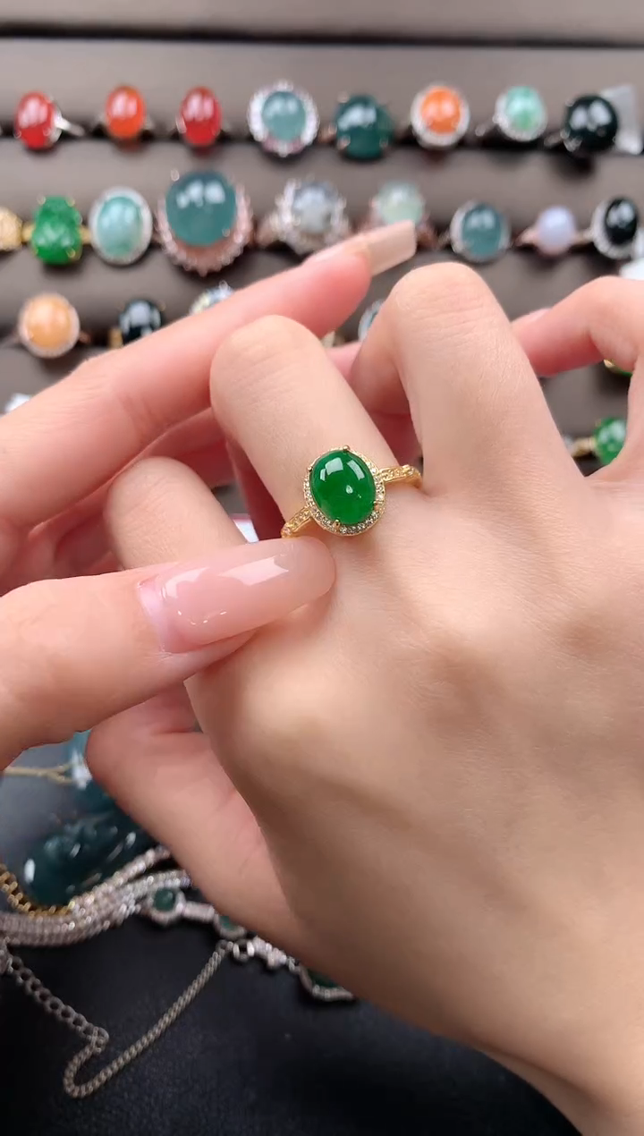 【闪购商品】翡翠戒指银S925镶嵌213213123