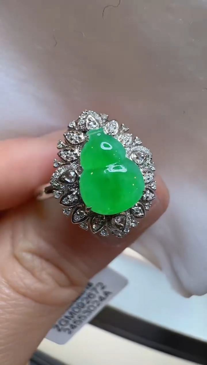 【闪购商品】翡翠戒指18K金镶嵌多样性团购发一件