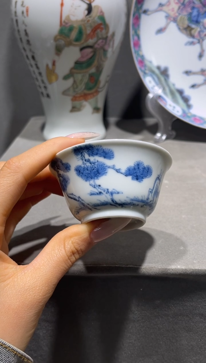 瓷片岚*A564 瓷器小摆件小摆件