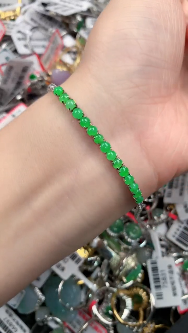 银S925镶嵌戒指翡翠8                  3