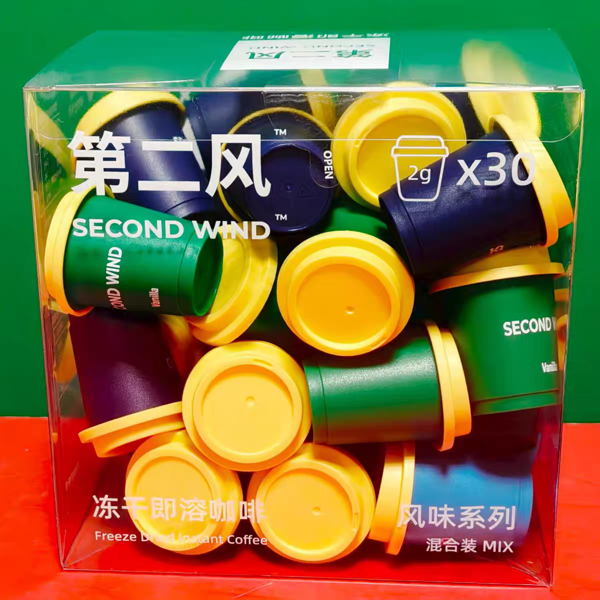 1盒（26年12月2号到期）第二风冷萃冻干即溶咖啡混合装30颗60g