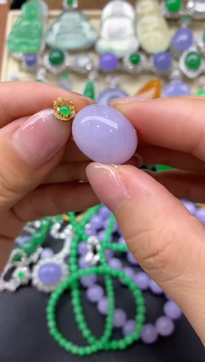 【闪购商品】翡翠颈饰18K金镶嵌183-中国好珍宝