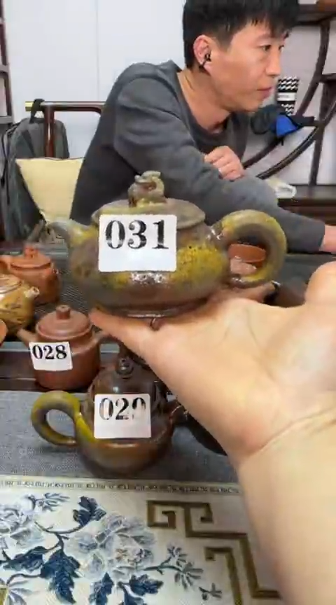 【闪购商品】泥塑031,  180CC柴烧明炉壶