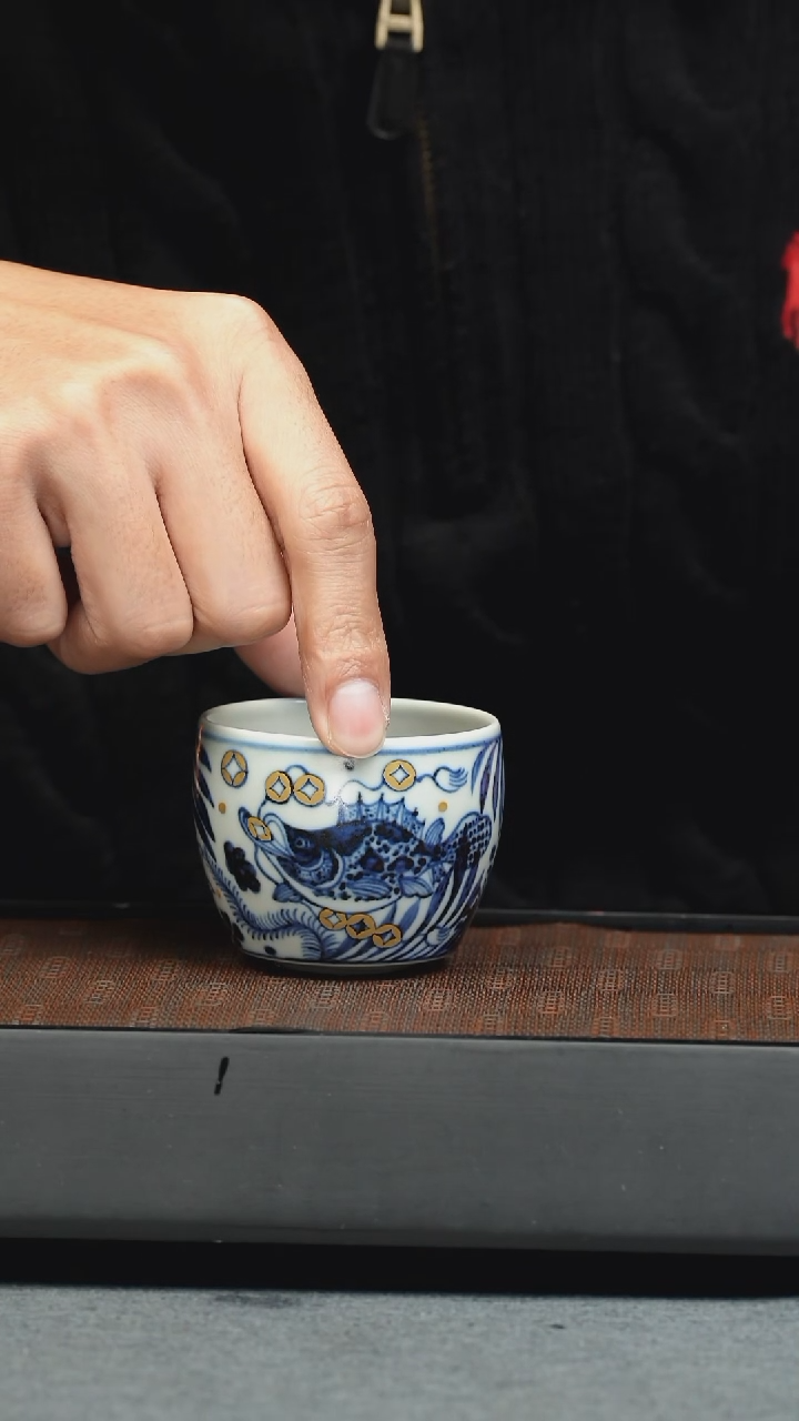 【闪购商品】紫砂茶壶五堂 金钱鱼藻杯（枢府）