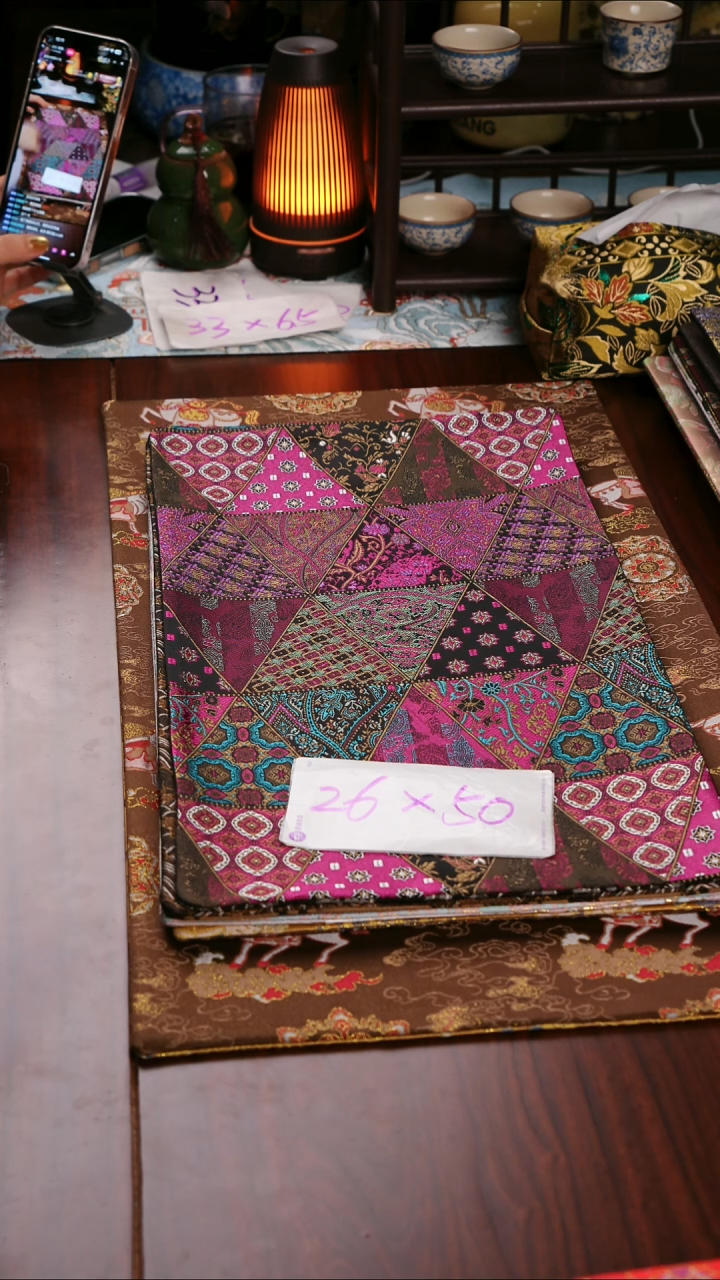 【福利紫气东来双面】中国风干泡织锦茶席26*50