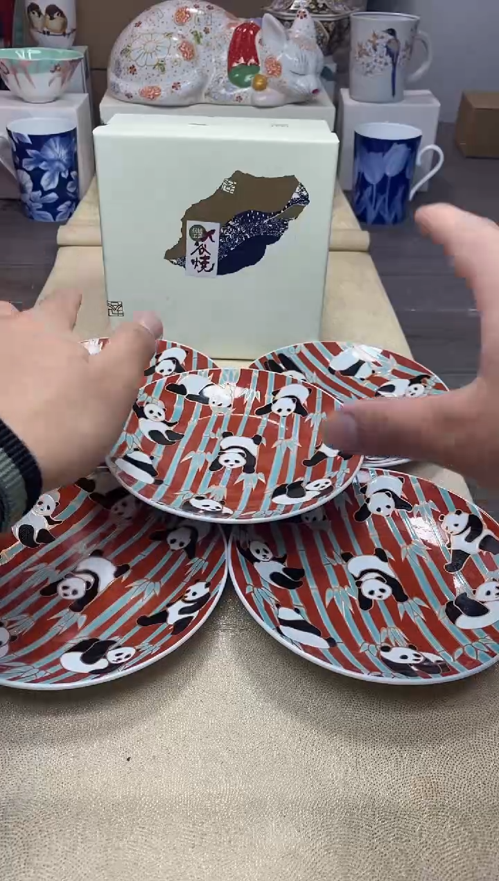 【闪购商品】茶具耐高温全品全新 （熊猫五客盘 ）