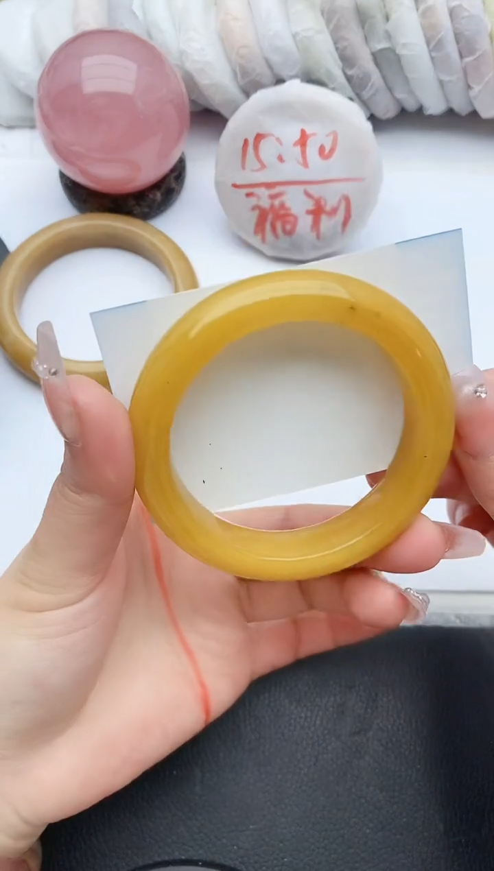 【闪购商品】石英质玉手镯未镶嵌G352+55/56