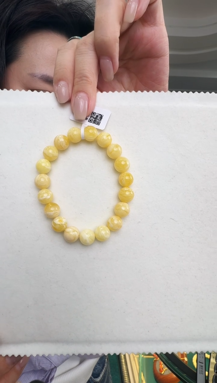 手串蜜蜡未镶嵌金***發精美的手串