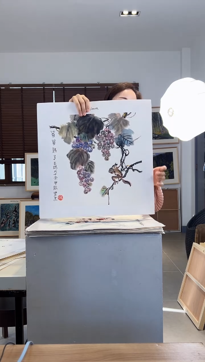 版画耿玉琨亲签限量版画作品S版