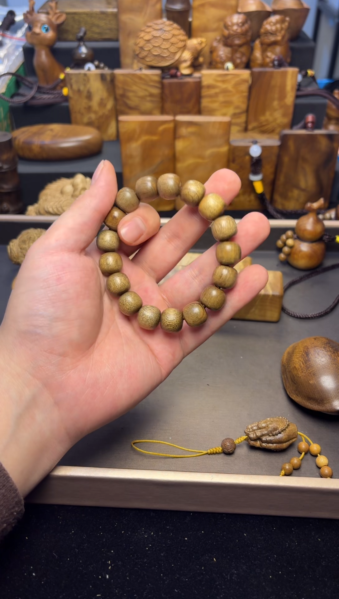 【闪购商品】楠木（金丝楠）其他1.2桶珠手串122