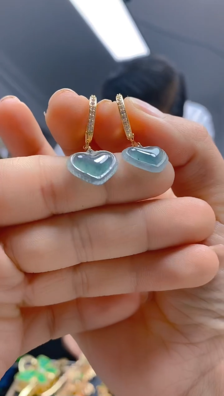 【闪购商品】翡翠耳饰合金268翡翠耳包