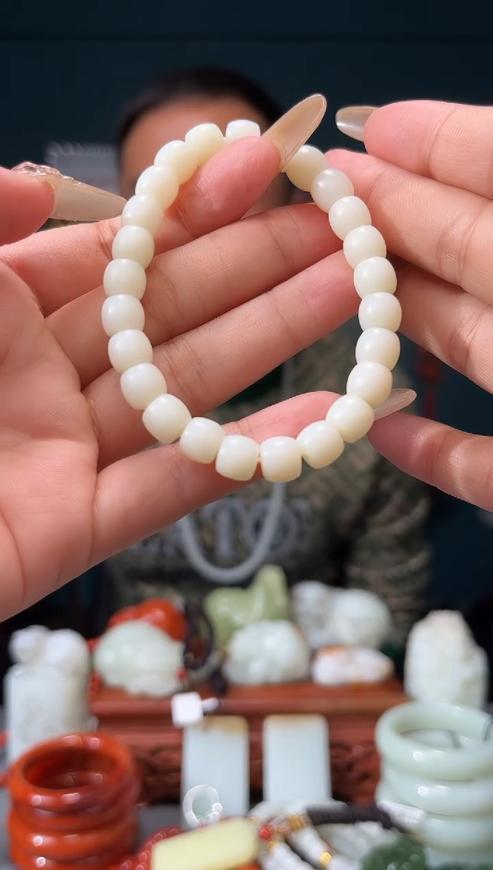 【闪购商品】和田玉手串未镶嵌手串7+