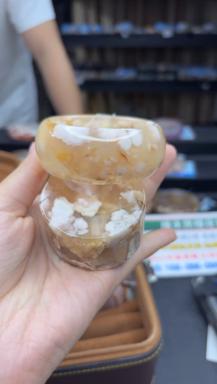 石英质玉未镶嵌手镯151（55圈赠送镯心）