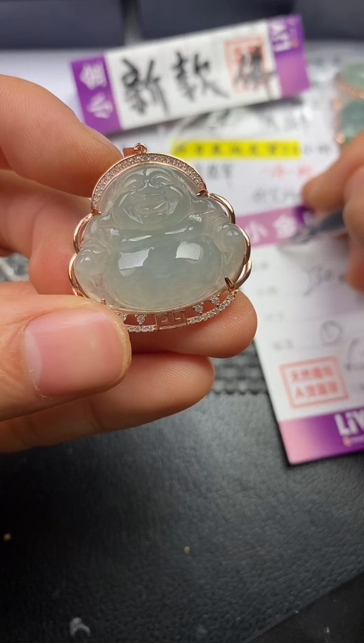 颈饰银S925镶嵌翡翠凤*挂件