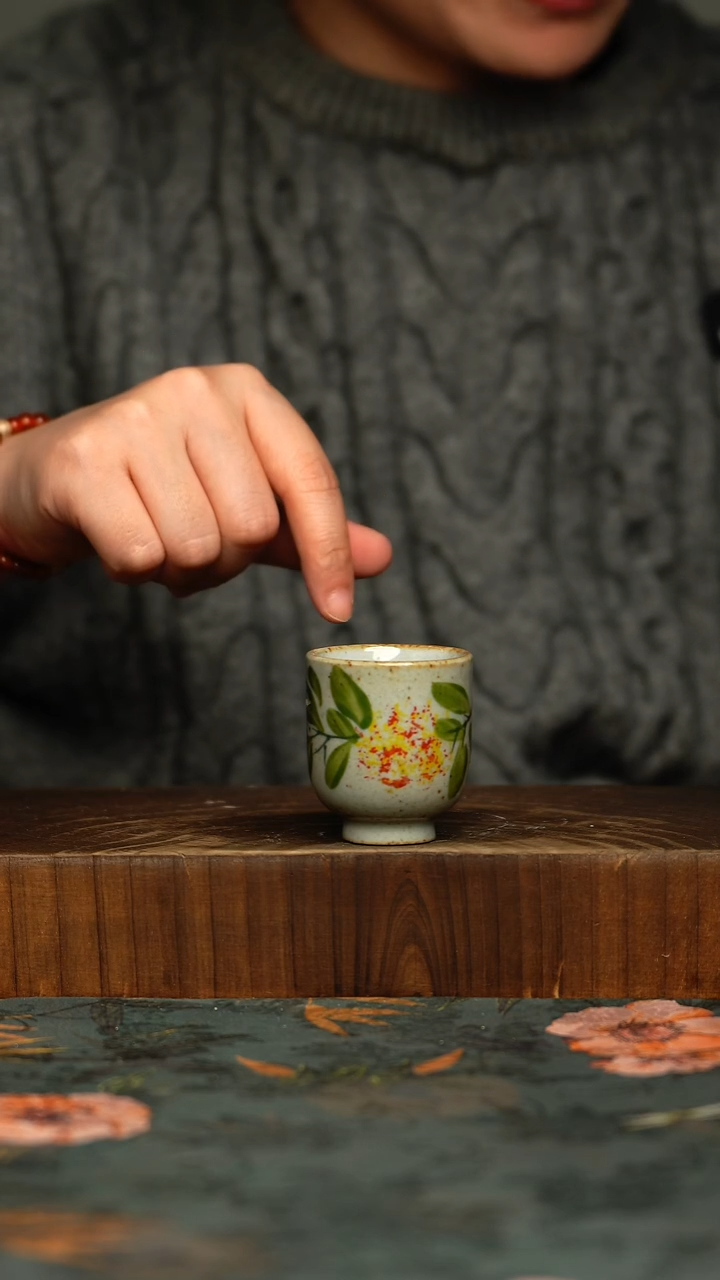 瓷片釉下彩手工手绘同款陶器