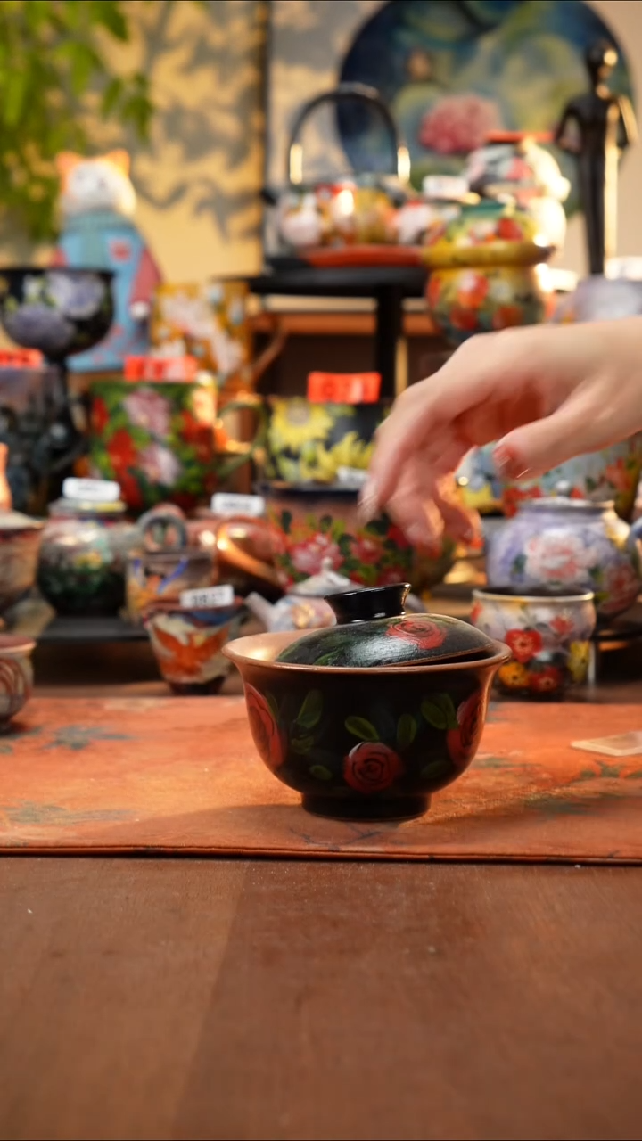 瓷片微瑕景德镇手工手绘449